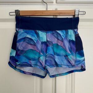 Athleta Kid Blue Purple Record Breaker 3” Short